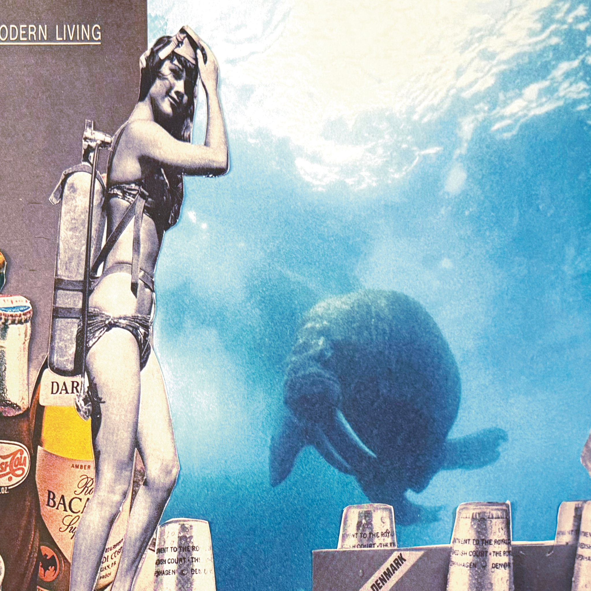 adult swim ; collage art print