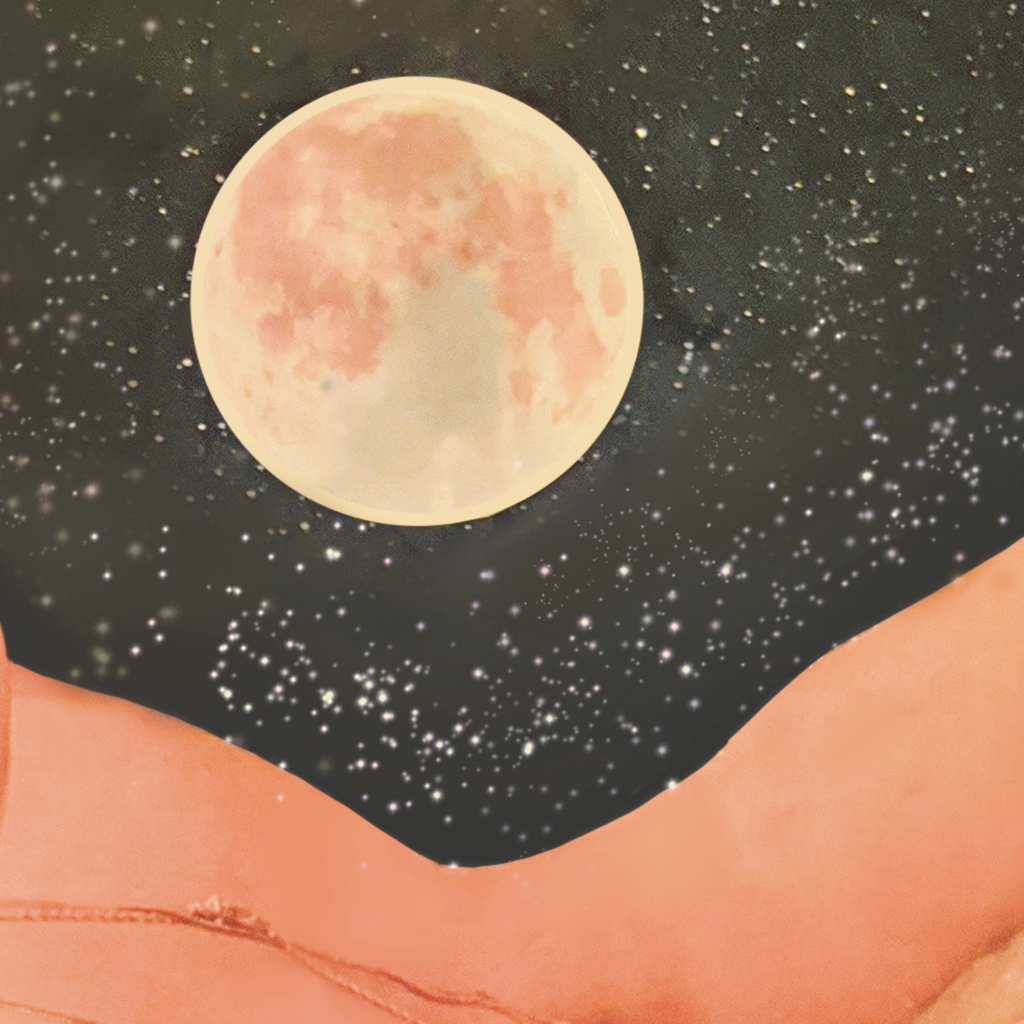 mountain mama ; collage art print