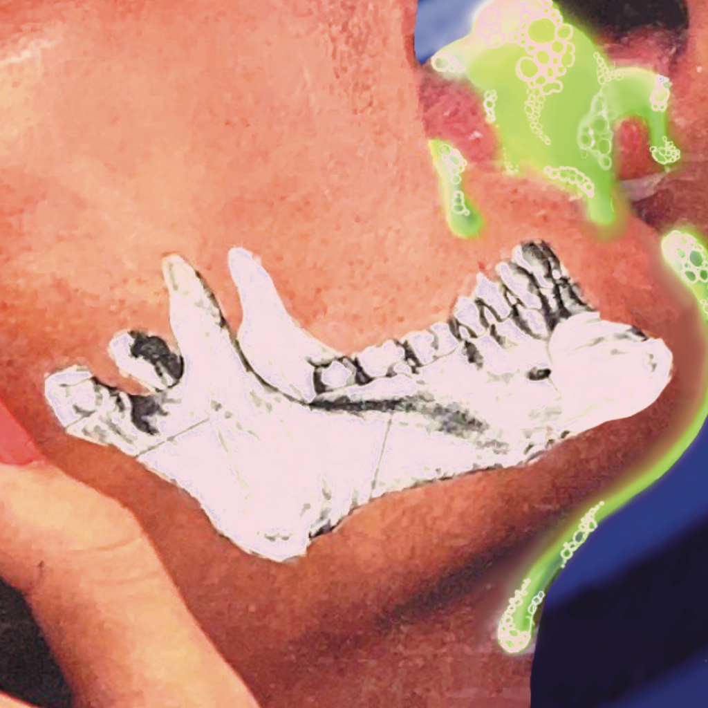 slime time ; collage art print