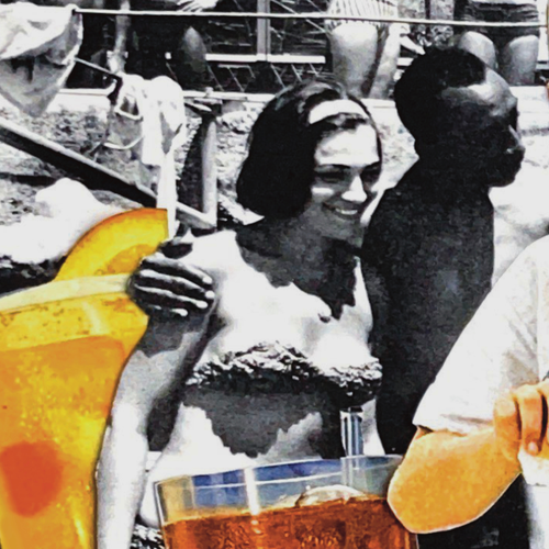 dog days ; collage art print