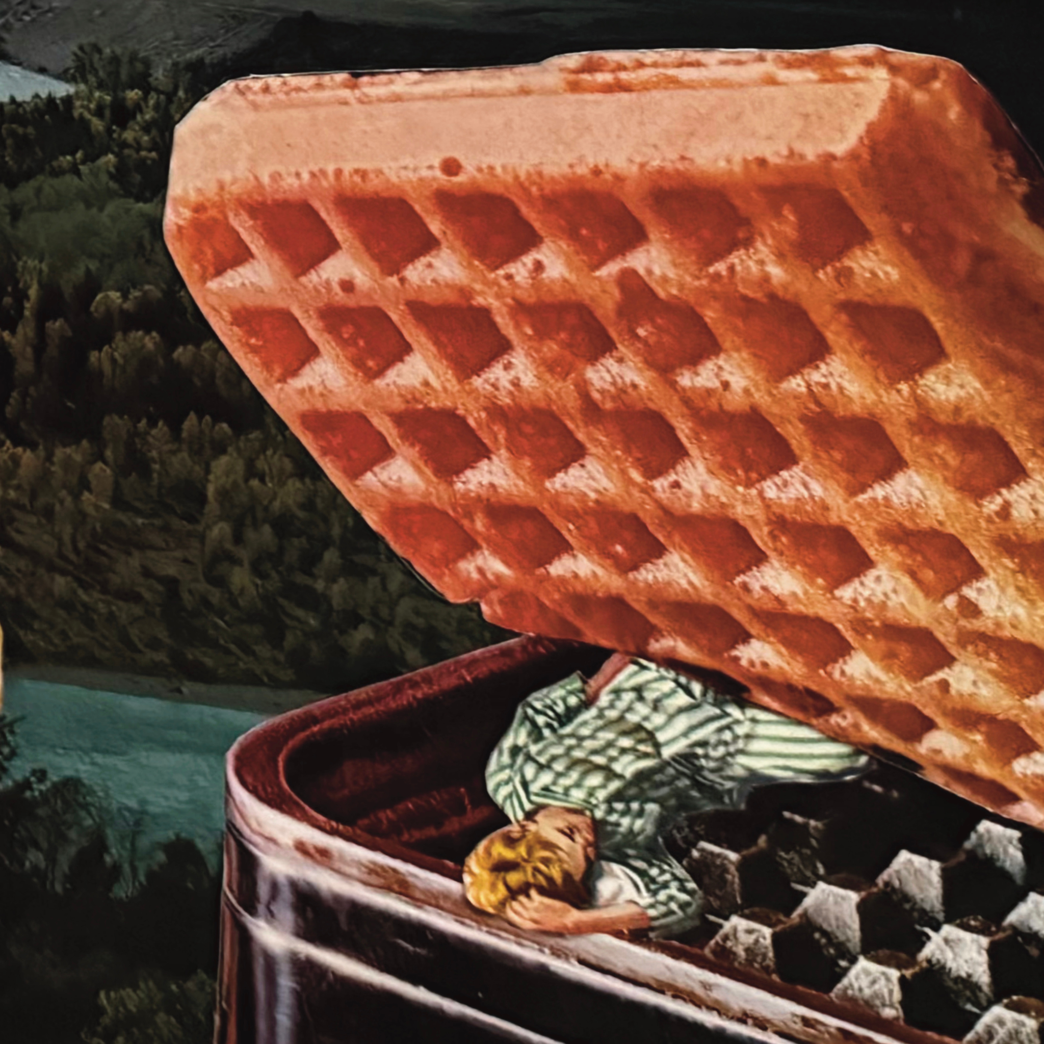 bed & breakfast ; collage art print