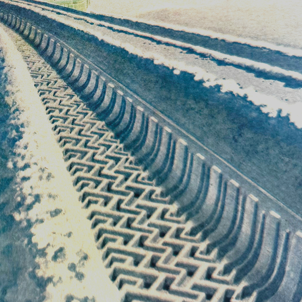 sew tires ; collage art print