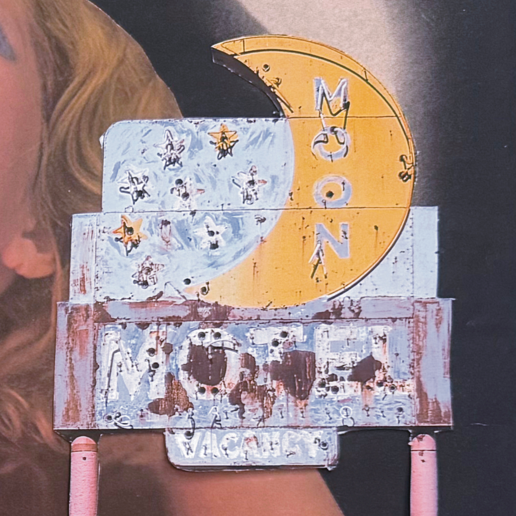 moon motel ; collage art print