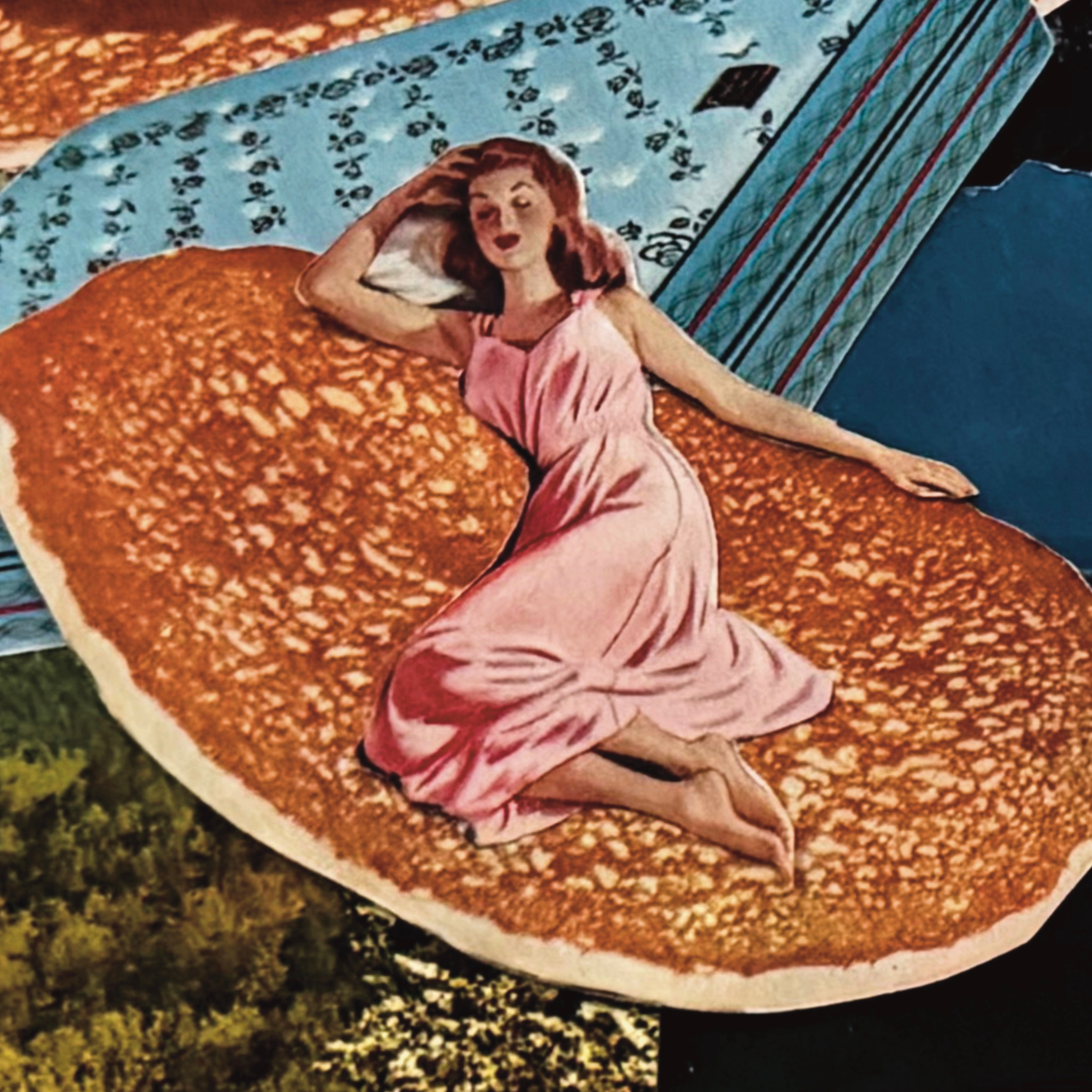 bed & breakfast ; collage art print