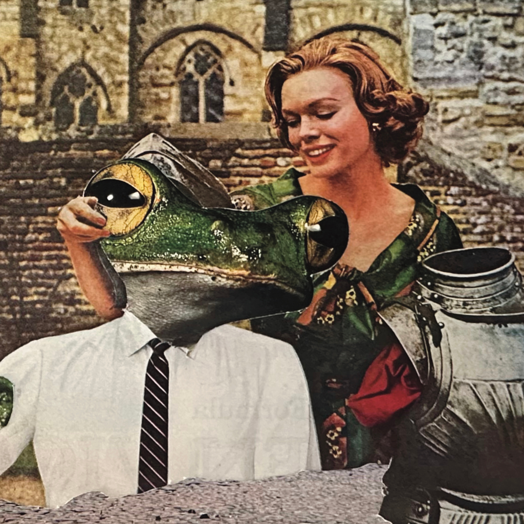 prince charming ; collage art print