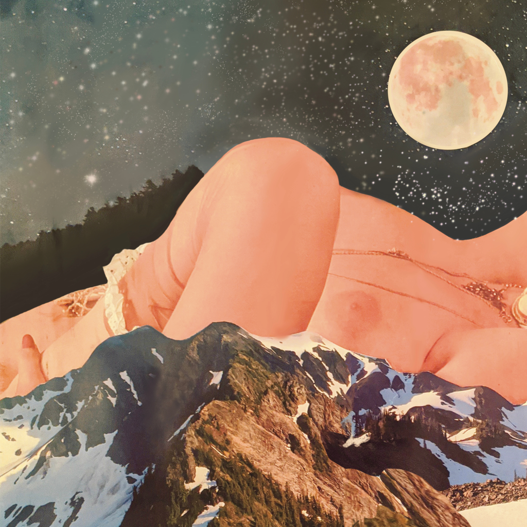 mountain mama ; collage art print