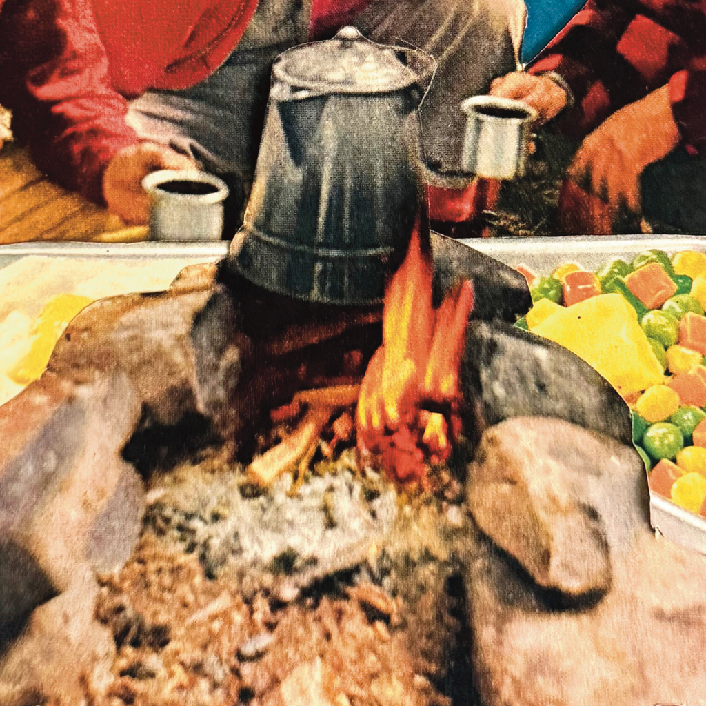 frozen dinner ; collage art print