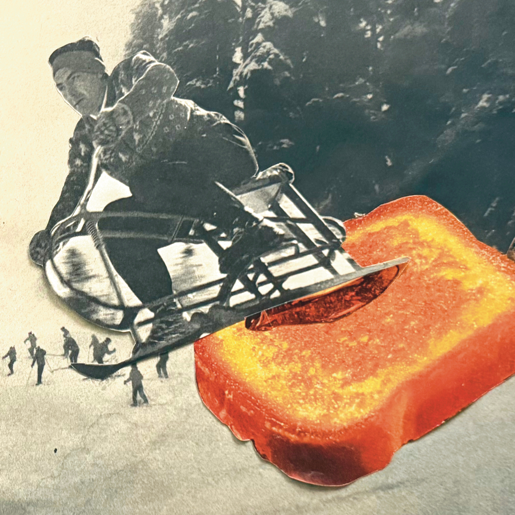 syrup slopes ; collage art print