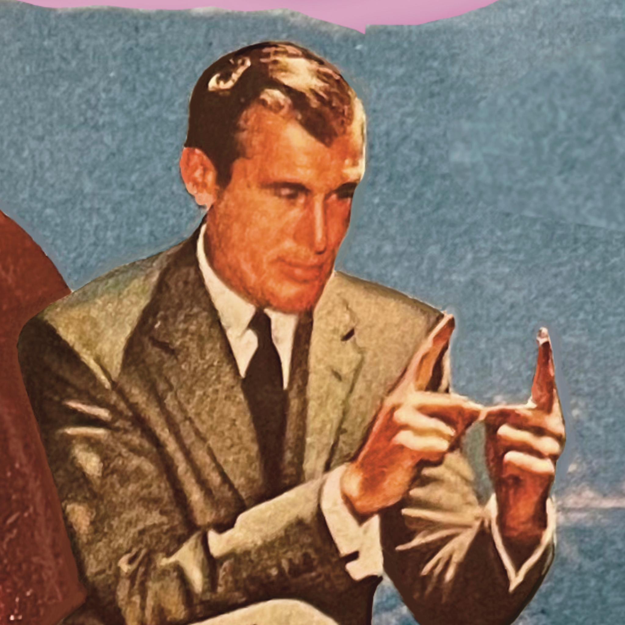 ruler ; collage art print