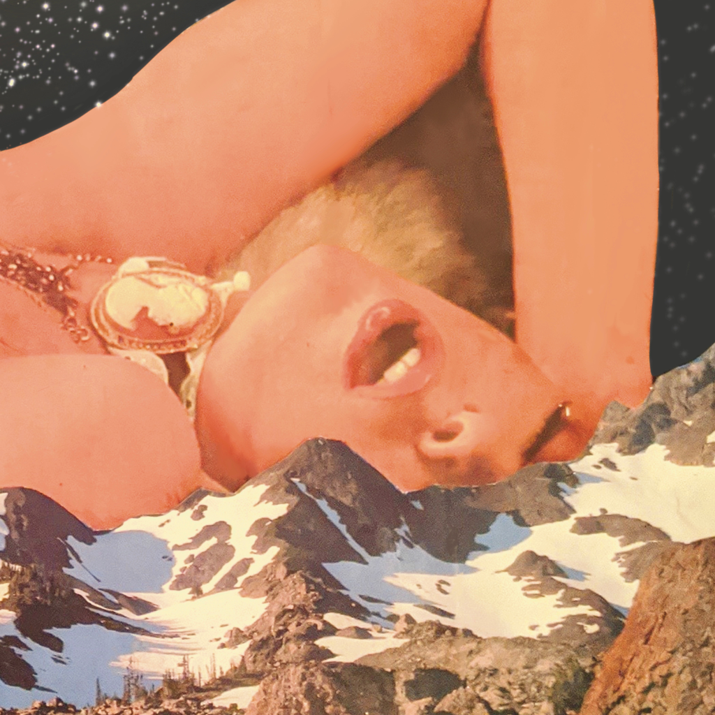 mountain mama ; collage art print