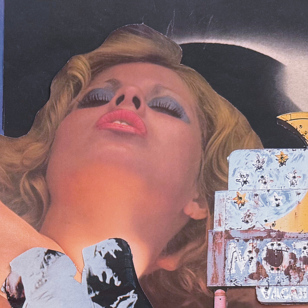 moon motel ; collage art print