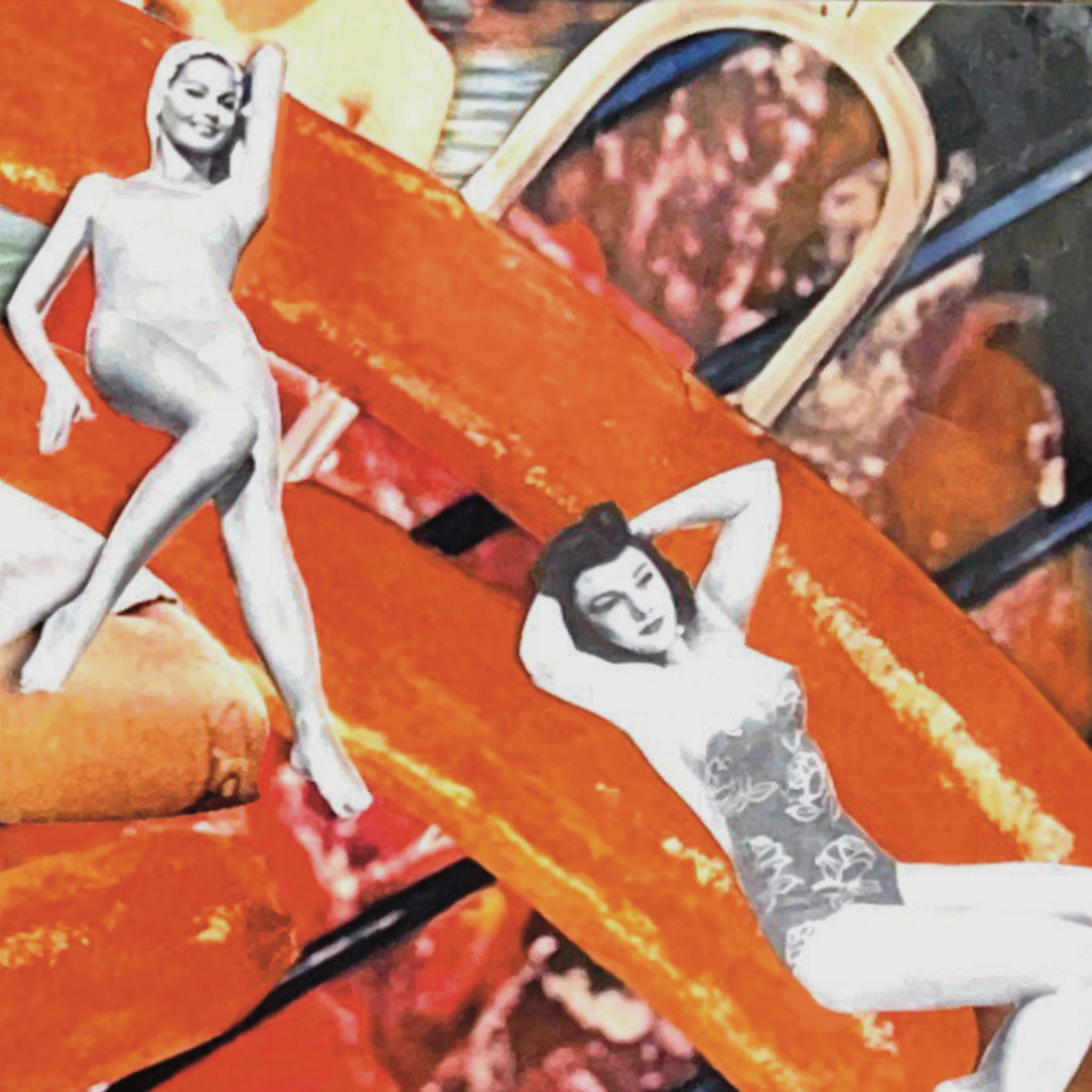 dog days ; collage art print