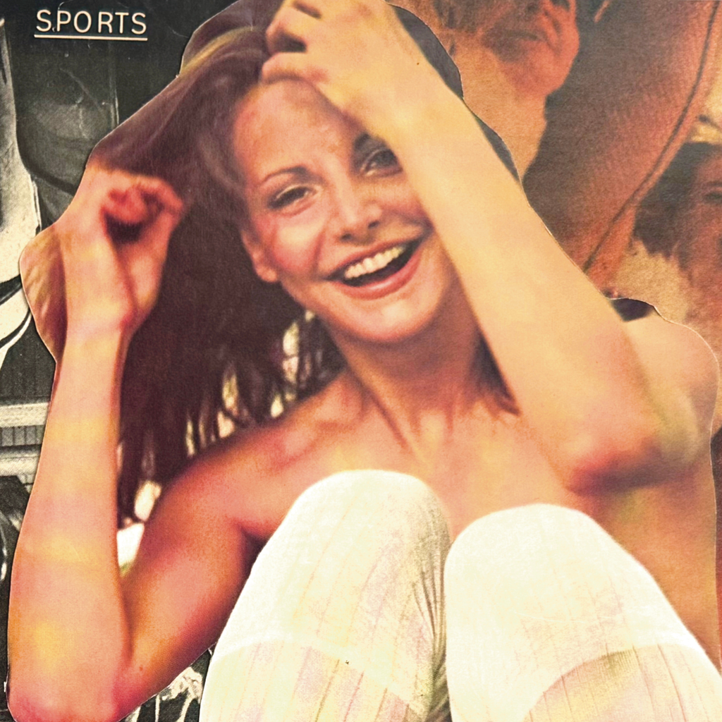 bowling babe ; collage art print