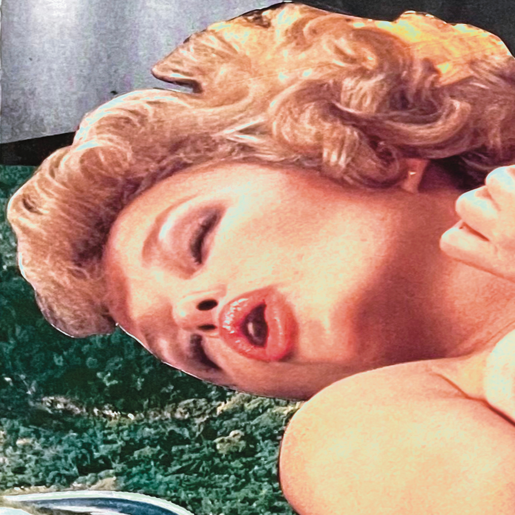 long distance ; collage art print