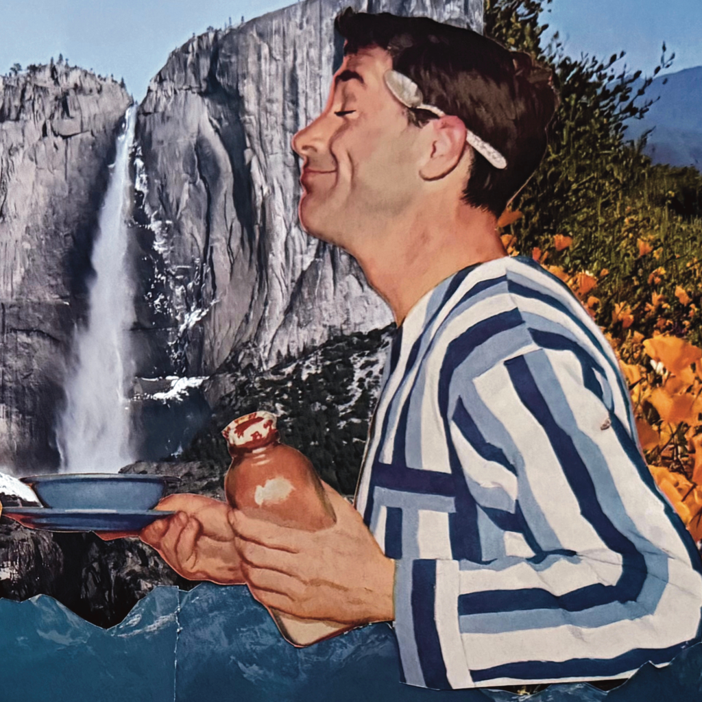 bed & breakfast ; collage art print